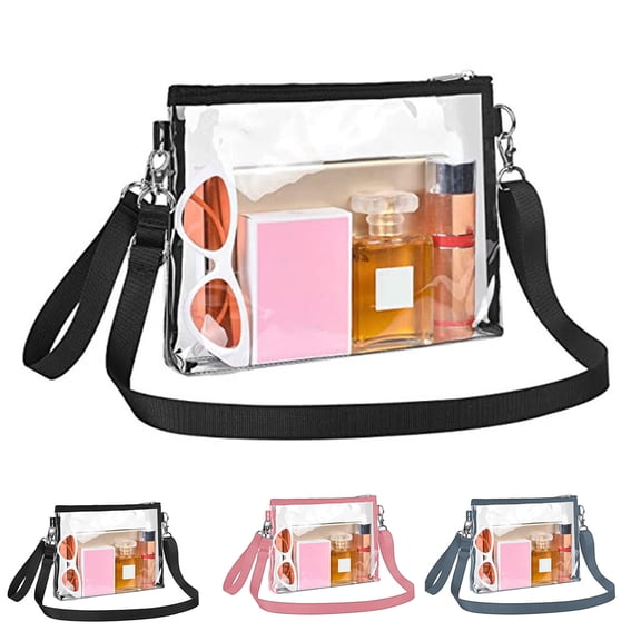 ibiyuan Clear Purse for Women - Stadium Clear Crossbody Bag, Small Stadium Bag for Concerts Sports Events