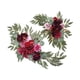 thumbnail image 2 of 2x Corona artificial para boda, arco colgante de flores falsas para puerta, hojas verdes estilo E, 2 of 9