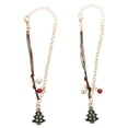 thumbnail image 1 of 2pcs Festive Charm Chain Christmas Bracelet Alloy Wrist Chain Bangle, 1 of 8