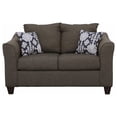 thumbnail image 3 of Salizar Upholstered Flared Arm Loveseat Charcoal Grey, 3 of 10
