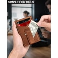 thumbnail image 4 of Billetera ZALVEX de piel delgada con bloqueo RFID para 12 a 15 tarjetas para hombre, 4 of 7