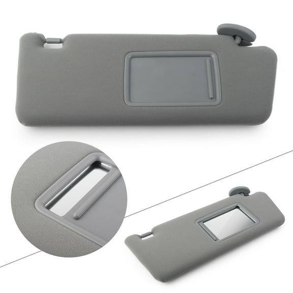 ZS Right Auto Sunshade Sun Visor Shade Sunshield Gray For Toyota Tacoma 2005 2006 2007 2008 2009 2010 2011 2012 W/O Light