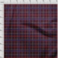 thumbnail image 3 of oneOone Viscose Chiffon Dark Brown Fabric Madras Check Craft Projects Decor Fabric Printed By The Yard 42 Inch Wide, 3 of 4