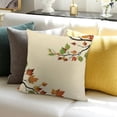 thumbnail image 3 of BANET Fall Throw Pillow Cushion Cover, Leaf Group Motion in Transition from Summer to Winter Season Theme, Decorative Rectangle Accent Pillow Case 18x18in, 3 of 5