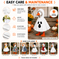 thumbnail image 6 of KuKeDi 2 Pack 7 inch Mini Goose Outfits, White Hooded Cape Clothes for Decorative Goose, 6 of 8