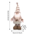 thumbnail image 3 of Puntoco Figura decorativa de reno y muñeco de nieve de Papá Noel con altura ajustable para decoración navideña de escritorio, 3 of 6