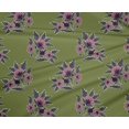 thumbnail image 4 of oneOone Polyester Lycra Fabric Leaves & Floral Block Decor Fabric Printed BTY 56 Inch Wide, 4 of 4