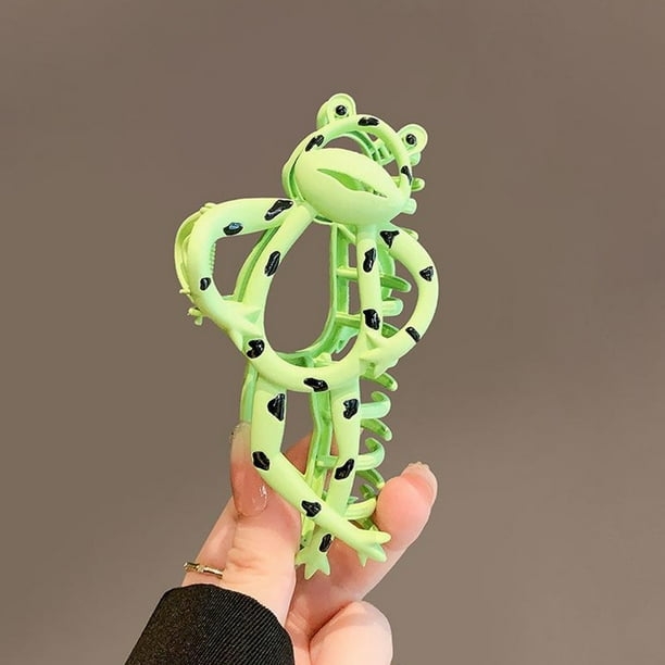 TB&W Ladies Frog Hair Claw Clip Creative Frog Hair Clips Funny Metal Hair  Accessories 