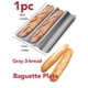 thumbnail image 3 of 1pc 4-cavity Baguette Bread Cake Mold With Holes, Non-stick Perforated French Bread Pan, Wave-shape Toast Box Bread Baking Wire Rack, Baking Tool, 3 of 5