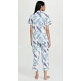 thumbnail image 3 of BedHead - Classic Woven Cotton Cropped PJ Set - Breezy Palm - X Small, 3 of 6