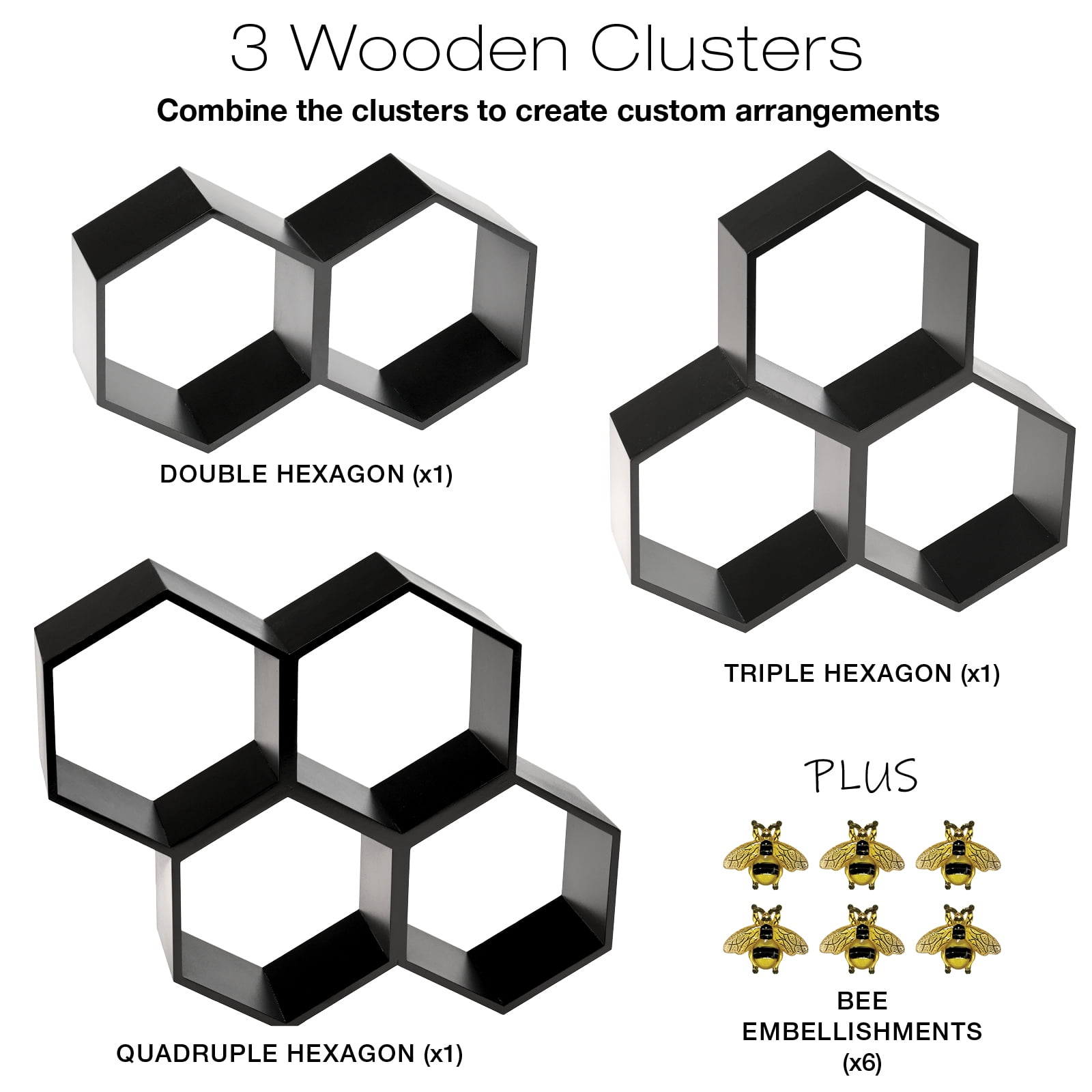 Excello Global Products Painted Honeycomb Toilet Paper Holder with Bees