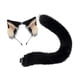 thumbnail image 5 of Conjunto de orejas y cola de animales decorativos para fiestas temáticas de animales, vacaciones para mujeres Negro, 5 of 8
