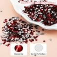 thumbnail image 5 of Uxcell SS6 Round Flatback Rhinestones 1.9-2.1mm Crystal Glass Gems Diamonds for DIY Crafts Clothes Shoes Nail Art Decoration, Burgundy 2880Pcs, 5 of 7