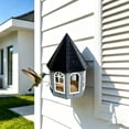 thumbnail image 6 of Bird Feeder,Gazebo-Shaped Hanging Wild Bird Feeders,Large Tray Weather Resistant Feeding Station for Outdoor Garden,Courtyard Wild Bird Feeding,Black, 6 of 7