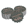 thumbnail image 1 of Inkdotpot 50 Pack Real Rose Gold Foil Paper Tags Hugs & Kisses From The Wedding Favor Hang Tags, 1 of 6