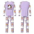 thumbnail image 4 of Family Halloween Pajama Set Long Sleeve Crew Neck, Soft Halloween Family Pajamas with Cute Ghost Candy Print, Adorable Matching Halloween Pajamas Sleepwear, 4 of 4
