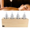 thumbnail image 1 of Calentador De Loción, Calentador De Aceite De Masaje De 4 Orificios Profesional Con 4 Botellas De Aluminio Para El Hogar, 1 of 7