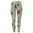 thumbnail image 2 of Printed Leggings for Women Patterned Crazy Cute Graphic Designed High Waisted Workout Athletic Gym Running Yoga Pants, 2 of 3