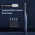 thumbnail image 3 of Cepillo de dientes eléctrico JIMOK K2, potente cepillo de dientes eléctrico ultrasónico, recargable por USB, tecnología médica blanqueadora para adultos, cepillado K2, 3 of 5