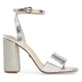thumbnail image 2 of Lauren Lorraine Julia Sandal Block Heel Crystal Ankle Strap Dress Prom Pumps (8), 2 of 6