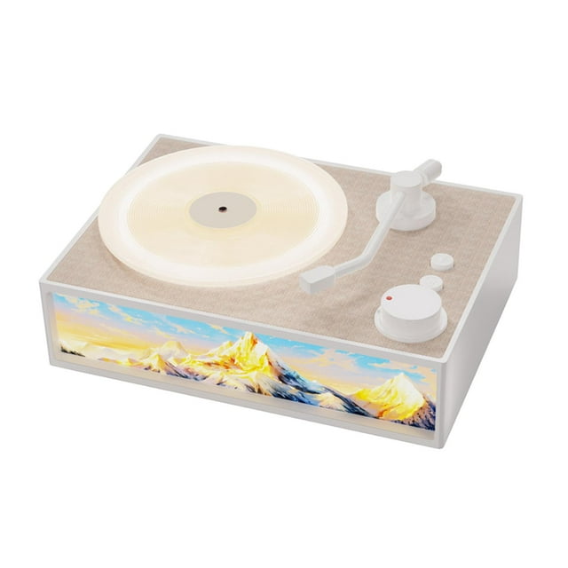 BELOVING Petit Diffuseur de Parfum de Décoration de Haut-Parleur Bluetooth pour Café Voyage Intérieur Blanc
