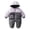 Purple-k7BIC, variant on OJSFQUFP Baby Winter Snowsuit Hooded Padded Jumpsuit Color Block Cute Pocket Design Warm Cold Weather for Toddler Boys Girls
