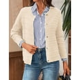 thumbnail image 3 of Coglid Textured Knit Cardigans for Womens with Button-Down Front Classic Design Fall Winter Sweaters for Womens Solid Color Cardignas for Ladies, 3 of 6