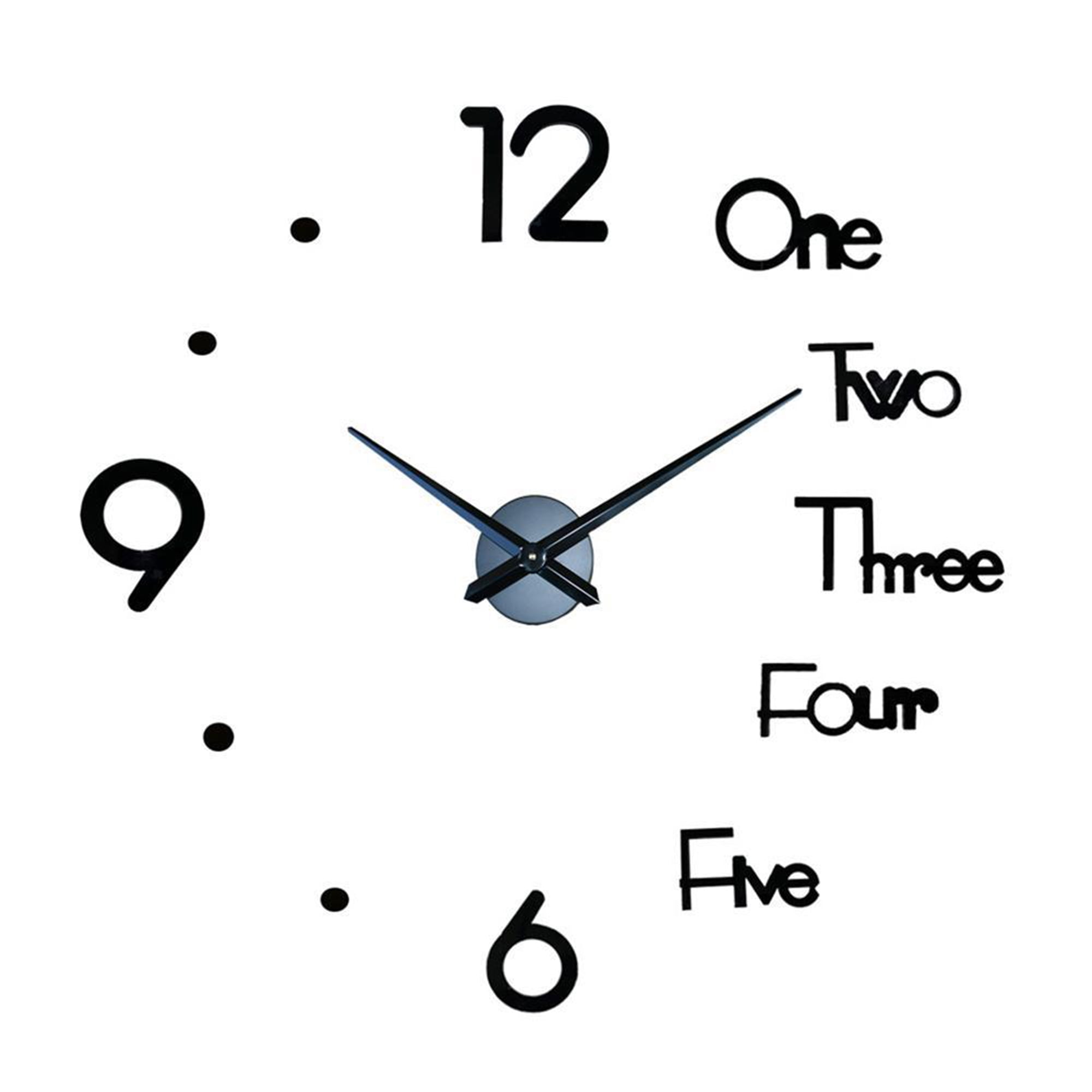 CenturyX 3D Wall Clock Wall Stickers Creative DIY Wall Clocks, Removable Art Decal Sticker for