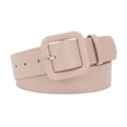 thumbnail image 2 of Women Belt Multi Holes Adjustable Length Square Buckle Faux Leather Waistband Jeans Dress Coats Candy Color Belt, 2 of 8