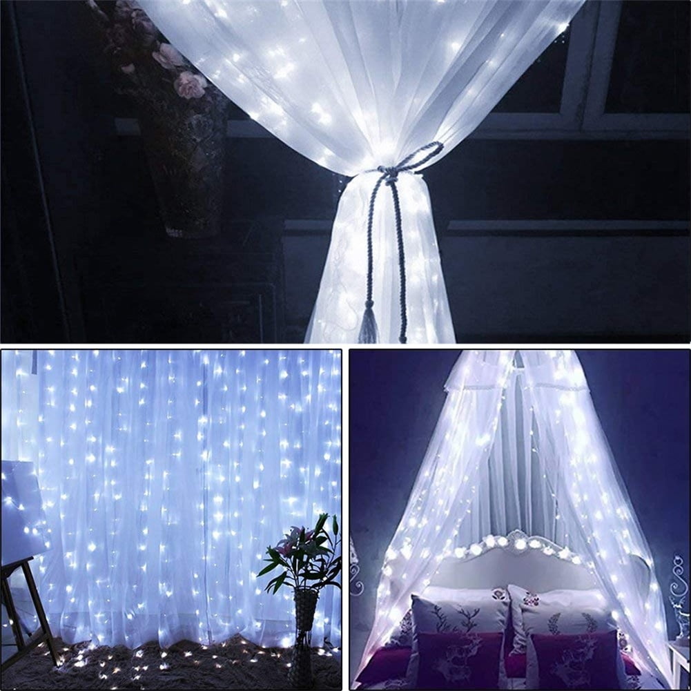 Lowestbest 3M x 3M 1200-LED Warm White Light Romantic Christmas Decoration Light String, Wedding Outdoor Curtain String Light, US Standard Lowestbest 3M x 3M 1200-LED Warm White Light Romantic Christmas Decoration Light String, Wedding Outdoor Curtain String Light, US Standard