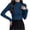 Dark Blue, variant on Xaqiouau Mock Neck Sweater for Women Ribbed Knit Long Sleeve Slim Fit Pullover Soft Stretch Lightweight Casual Fall Winter Sweater Top