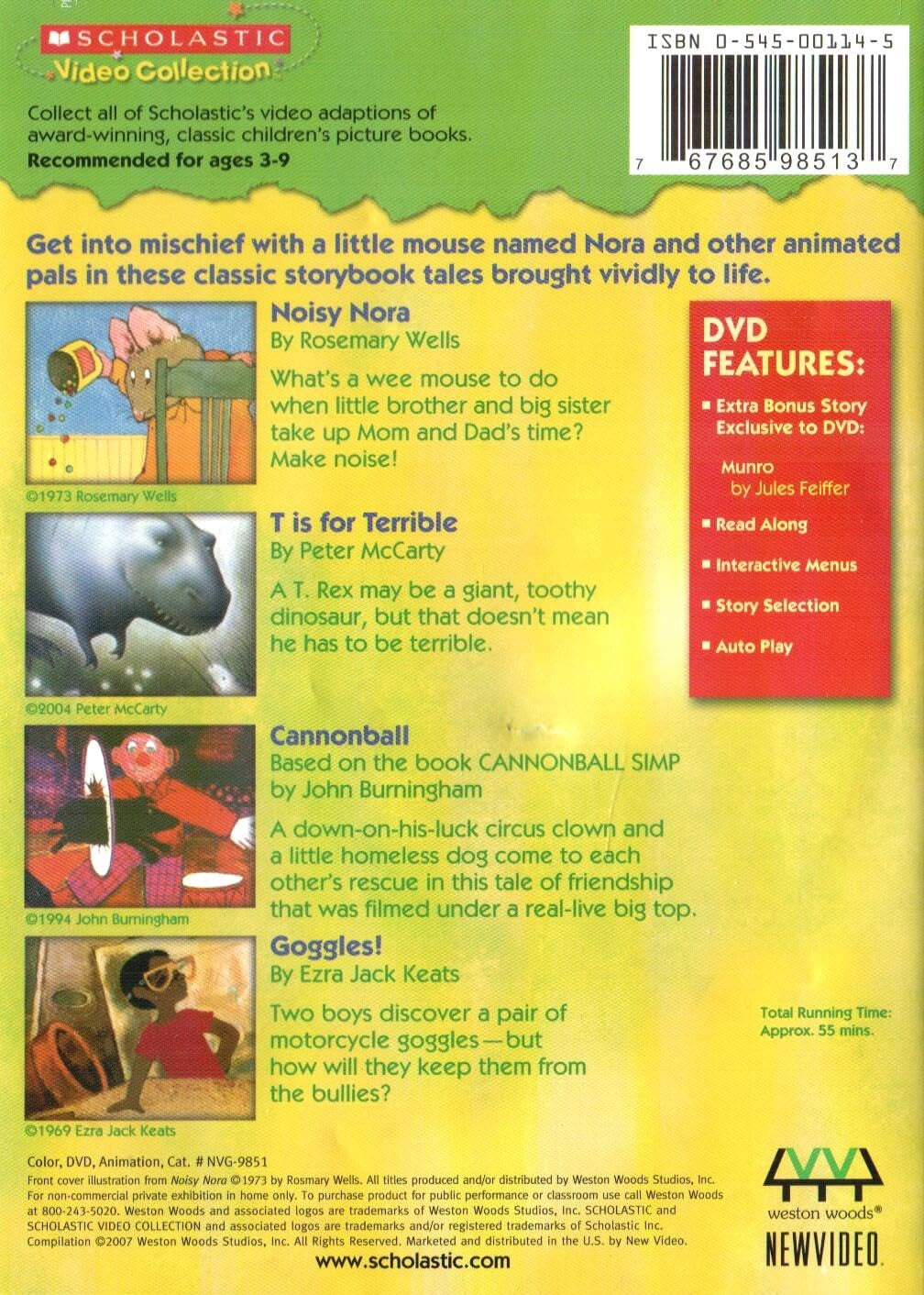 その他 Noisy Nora & More Stories About Mischief [DVD] Noisy Nora and More Stories About Mischief (Scholastic Video