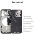 thumbnail image 3 of Reemplazo de tapa trasera para iPhone 15 Pro con carga inalámbrica - Reemplazo de vidrio trasero para iPhone 15 Pro de 6.1 pulgadas con kit de herramientas de reparación (Negro), 3 of 6