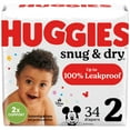 thumbnail image 3 of Huggies Snug & Dry Baby Diapers, Size 2 (12-18 lbs), 34 Ct (Select for More Options), 3 of 15