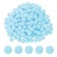 thumbnail image 1 of Pom Poms de 0.3 pulgadas para manualidades, 2000 piezas de pompones pequeños, bolas esponjosas de alta elasticidad para sombreros, arte navideño, azul claro, 1 of 7