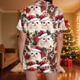 thumbnail image 3 of Tnhcen Christmas Pajamas for Women Short Sleeve Pajama Set Holiday Pajamas Womens 2 Piece Pajama Set Christmas Sleepwear Flannel Pajamas Short Set, 3 of 9
