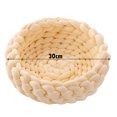 thumbnail image 2 of Lits pour Chats d'Intérieur Chiens, Lit pour Chaton Chiot Chaton Rond Doux Polyester Coton Coussins pour Animaux Lits Lavables, 2 of 5