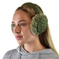 thumbnail image 4 of C.C Soft Winter Warm Adjustable Headband Ear Warmer Earmuffs, Olive, 4 of 4
