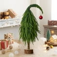 thumbnail image 3 of Realistic Small Artificial Christmas Tree with Detailed Pine Leaf Design, Noble Style Mini Tree for Home Desktop Holiday Ornaments A, 3 of 6