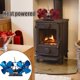 thumbnail image 5 of Moyic Ventilador de chimenea, ventilador de para sala de estar, quemador de leña para salón, ventilador de estufa con cabezales dobles, Electrodomésticos azul Moyic HA007779-04B, 5 of 6