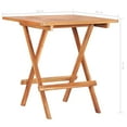 thumbnail image 1 of vidaXL 3 Piece Bistro Set with Light Blue Cushions Solid Teak Wood, 1 of 5
