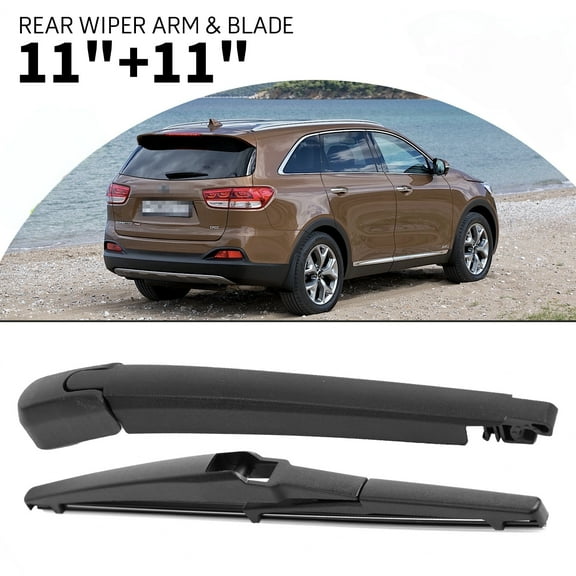 11" 11" Rear Windshield Wiper Arm & Blade Set Compatible With Kia Rio 2012-2023,Kia Sorento 2011-2015