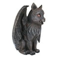 thumbnail image 4 of Gargouille Chat Ailé avec Crocs de Vampire Yeux Lumineux Bougeoir Statue, 4 of 10