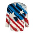 thumbnail image 3 of Camisas de Manga Larga para Hombres Imprimir Casual Cuello Redondo Blusa de Manga Corta, Camisas de Lino para Hombres, 3 of 4