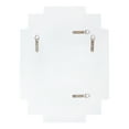 thumbnail image 4 of Kate and Laurel Minuette Glam Wall Mirror, 18 x 24, White, Boho-Chic Home Decor for Wall, 4 of 7