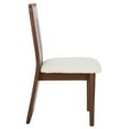 thumbnail image 6 of Safavieh Kieran Modern Wood Dining Side Chairs, Cream / Walnut, 6 of 8