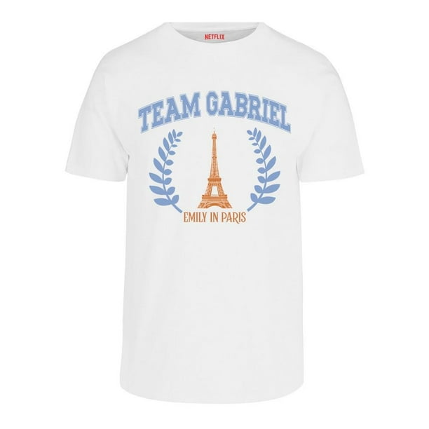 Playera Fan Army Emily in Paris T M Gabriel Color Blanco