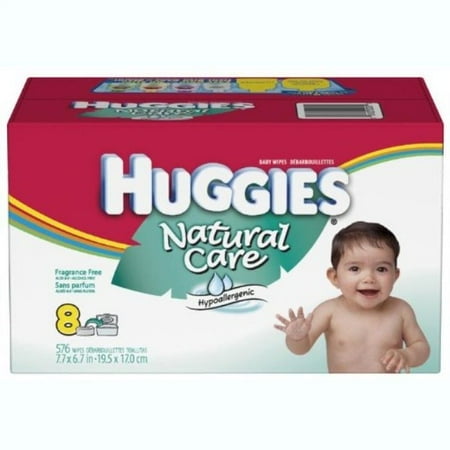 Huggies Natural Care Unscented Baby Wipes, 232 Sheets