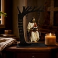 thumbnail image 6 of Blessed Mary Cradle Swing Ornament, Jesus Christ Figurine, Tabletop Decor, Christian Faith Home Decoration for Prayer Room Church, Gifts for Faith Believers Men Women, 6 of 8