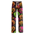 thumbnail image 4 of LNZGNM Classic Halloween Pumpkin Pajama Pants Halloween Pumpkin Print Holiday Movie Night Straight Leg Drawstring Waist Trick or Treat Loungewear, (XL), 4 of 5